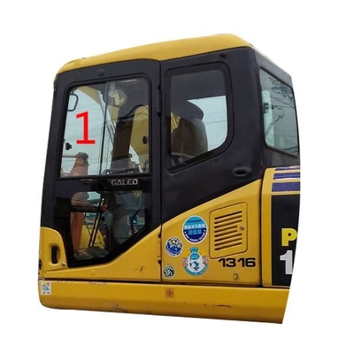 Kaca Kabin Daewoo KOMATSU Posisi Sisi Kiri Miring NO.1 Tebal 5mm