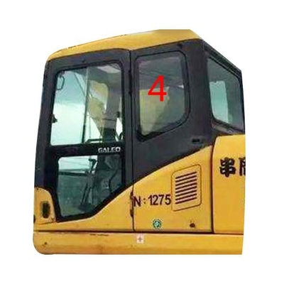 Kaca Jendela Excavator Tahan Suhu Kabin Belakang Sisi Kiri Posisi NO.4