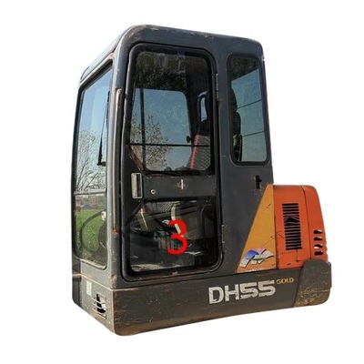 Mesin Konstruksi Kaca Kabin Excavator Tebal 5mm Lebar 450mm
