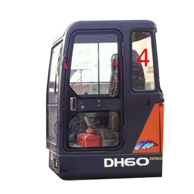 DAEWOO DH55 Excavator Kaca Belakang Kaca Pengganti Tempered