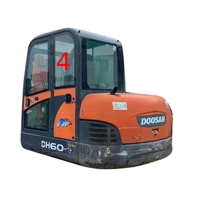 Kaca Kabin DOOSAN DH55 Untuk Penggali Hijau Posisi Belakang Pintu Kiri NO.4