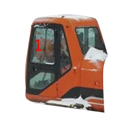 DX220LC-7 DX225LC-9 Kaca DOOSAN Posisi Sisi Miring Kiri NO.1 Kaca Kabin Excavator Tempered