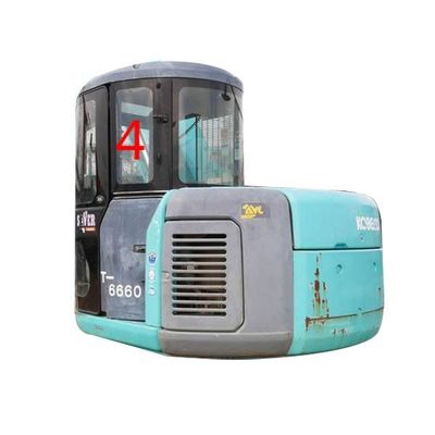 Stabilitas Termal Yang Baik KOBELCO Excavator Kaca Pintu Kiri Posisi Belakang NO.4