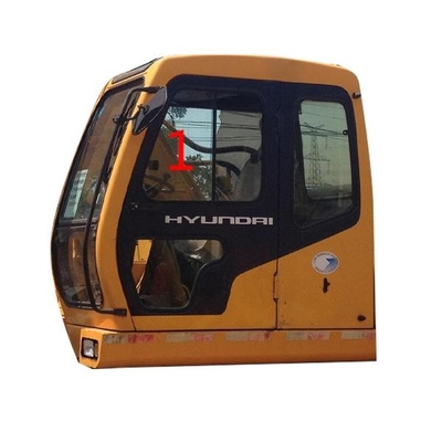 R200-5 R220-5 Kaca Jendela Excavator Sisi Kiri Posisi Miring No.1 kaca depan