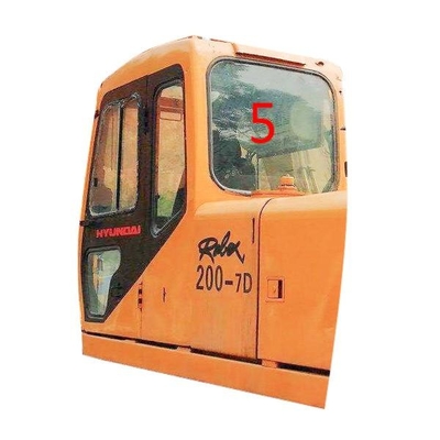 R210-5D Excavator Window Glass HYUNDAI Sisi Belakang NO.5 Kaca Tempered