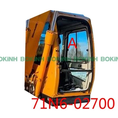 71N6-02700 HYUNDAI Kaca Depan 797mm Lebar Kabin Excavator Posisi Atas A