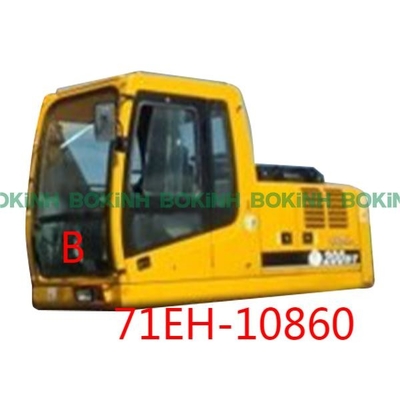 71EH-10860 HYUNDAI Kaca Depan Posisi Bawah B Jendela Kabin Excavator Tempered