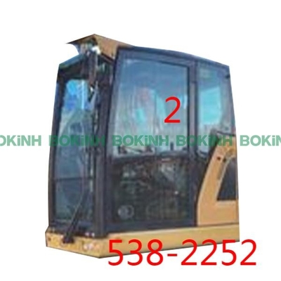 538-2252 Kaca Pengganti Caterpillar Excavator Sisi Kiri Posisi Lurus NO.2 Kaca Tempered