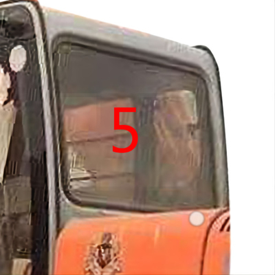 4457180 HITACHI Excavator Glass Cab Window Kaca Tempered Posisi Sisi Belakang NO.5