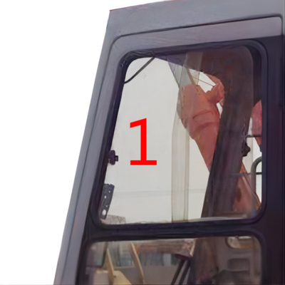 4457173 HITACHI Excavator Glass Cab Window Posisi Sisi Miring Kiri No.1 Kaca Tempered