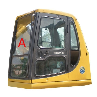 Tanpa Lubang KOMATSU Cab Kaca Excavator Kaca Depan Kaca Depan