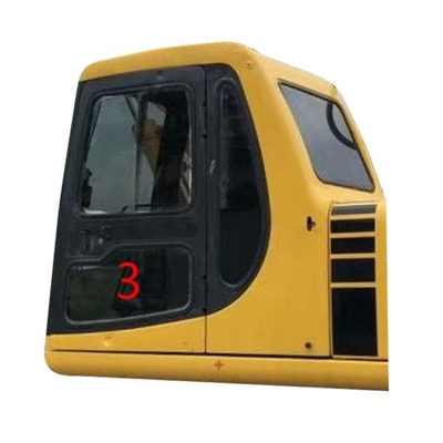 Kabin Excavator ISO Kabin KOMATSU Kaca Pintu Kiri Posisi Bawah NO.3