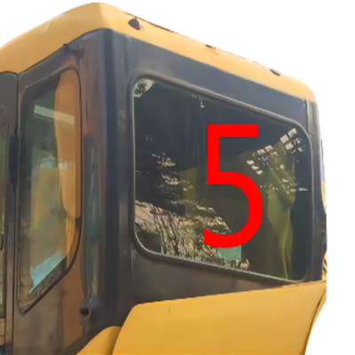 520mm Lebar Kabin KOMATSU Kabin Kaca Excavator Kaca Tempered Sisi Belakang Melengkung