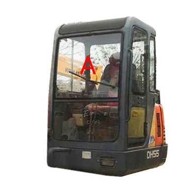 DAEWOO DH55 Excavator Cab Kaca Depan Posisi Tebal 5mm