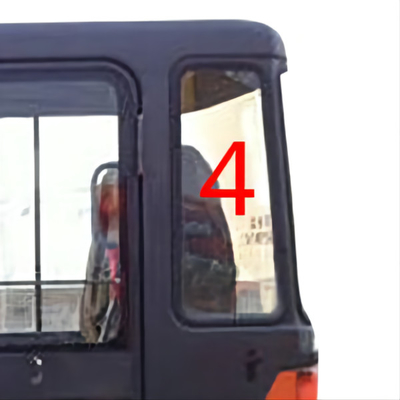 DAEWOO DH55 Excavator Kaca Belakang Kaca Pengganti Tempered