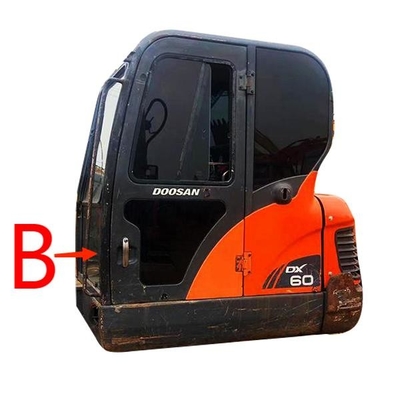 DX70 DH130 DH170 DOOSAN Kaca Depan Bawah Posisi B Kaca Depan