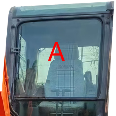 DX60-9 DX60W Kaca Kabin Excavator Posisi Depan Kaca Depan A