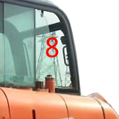 DH60-7 DH55 Solar 55V-WV DOOSAN Kaca Tempered Mini Excavator Glass