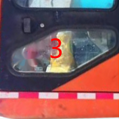 DX225LC-7 DX150LC-7 DOOSAN Kaca 5mm Excavator Kaca Depan Pintu Kiri Posisi Bawah NO.3