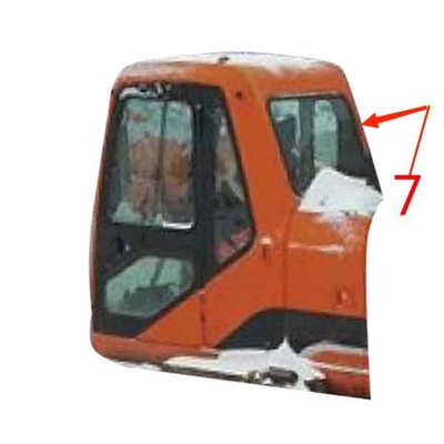 FCC DOOSAN Penggali Kaca Pengganti Kaca Jendela Kaca Depan Sisi Kanan