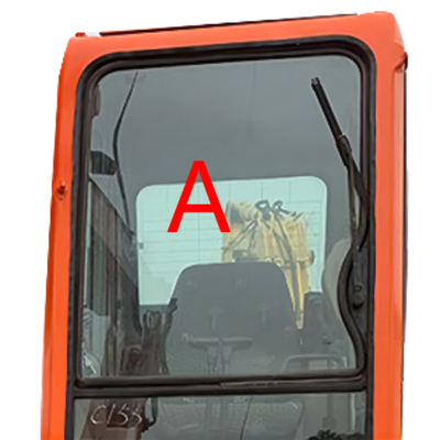 DX225LC-7 DX150LC-7 Penggantian Kaca Depan Excavator DOOSAN Posisi Depan Atas A