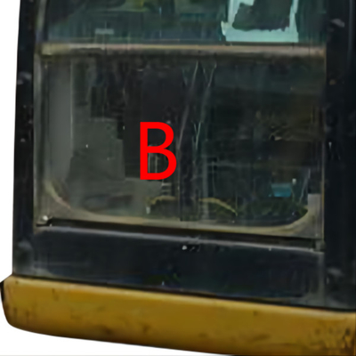 CAT307E E307E Penggantian Kaca Excavator CATERPILLAR Kabin Posisi Depan Bawah B