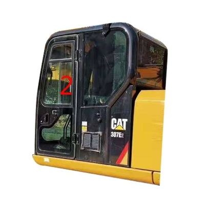 E307E CAT307E Penggantian Jendela Pintu Excavator CATERPILLAR Sisi Kiri Posisi Lurus NO.2