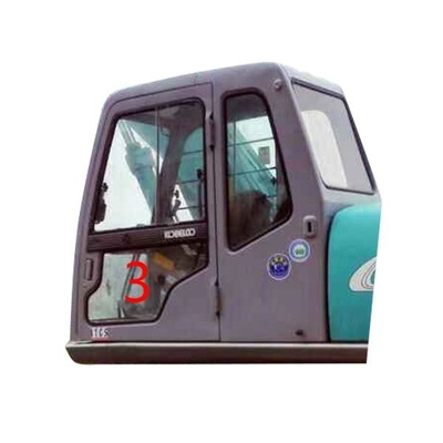 Pintu Kiri Posisi Bawah Kabin Excavator Kaca Tempered Posisi NO.3