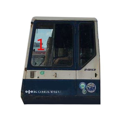 Kekuatan Dampak Tinggi KOMATSU Cab Kaca Kiri Penggantian Jendela Pintu Excavator