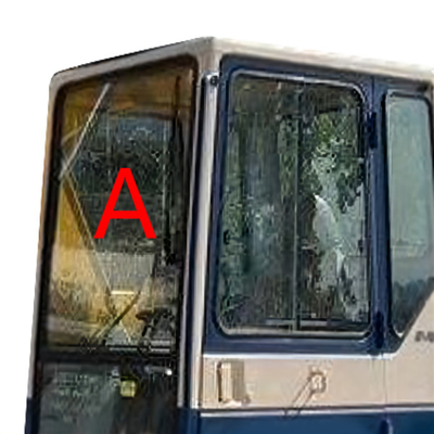 FCC Green KOMATSU Cab Kaca Depan Up Kaca Tempered Penggantian Jendela