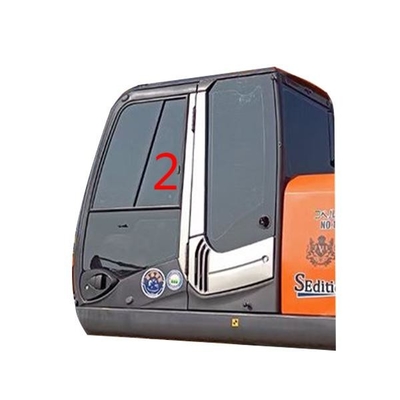 Posisi Lurus Pintu Kiri Penggantian Kaca Excavator Tebal 4mm