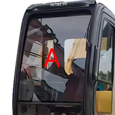 790mm Tinggi HITACHI Excavator Cab Kaca Posisi Depan Atas A