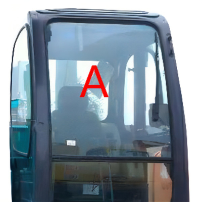 Kaca Depan Tempered KOBELCO Kaca Excavator Posisi Depan A