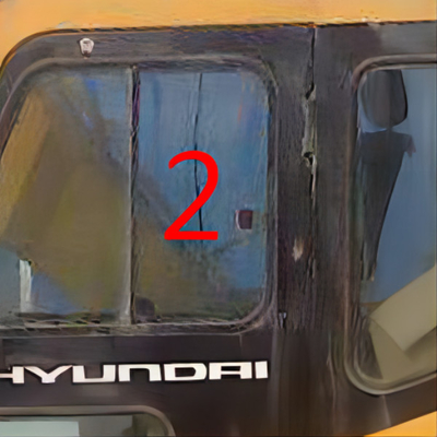 R130-5 R-5 Penggantian Jendela Pintu Excavator Sisi Kiri Posisi Lurus NO.2