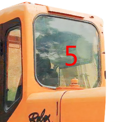 R210-5D Excavator Window Glass HYUNDAI Sisi Belakang NO.5 Kaca Tempered
