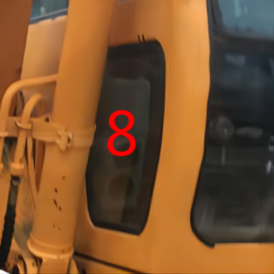 R130W-5 R200W-5 Kaca Jendela Excavator Sisi Kanan Posisi Bawah NO.8