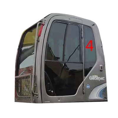 600mm Excavator Kaca Penggantian Pintu Kiri Belakang Posisi NO.4 Kaca Depan