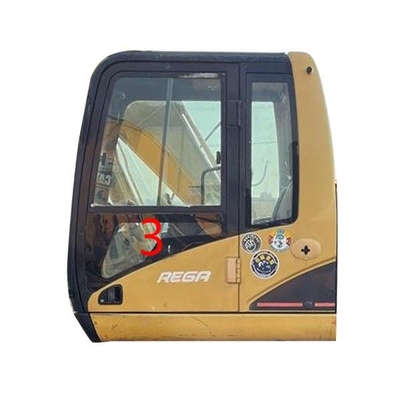CAT CATERPILLAR Kaca Kabin FCC Kaca Depan Kaca Tempered Pintu Kiri Posisi Bawah NO.3