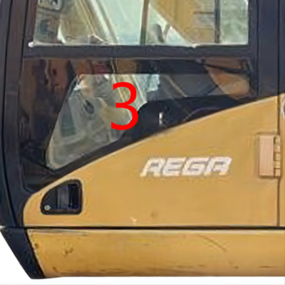 CAT CATERPILLAR Kaca Kabin FCC Kaca Depan Kaca Tempered Pintu Kiri Posisi Bawah NO.3