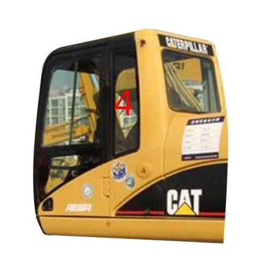 Kaca Depan E320D CAT Excavator Window Penggantian RoHS Pintu Kiri Posisi Belakang NO.4