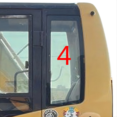Kaca Depan E320D CAT Excavator Window Penggantian RoHS Pintu Kiri Posisi Belakang NO.4