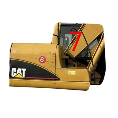 Penggantian Kaca Depan Excavator Putih E320D Tempered