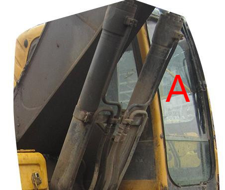 EC210B EC360B VOLVO Kaca Depan Kaca Mesin Konstruksi Kabin Depan Atas