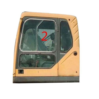 EC210B Excavator Door Window Penggantian Posisi Pintu Kiri No.2 Kaca Tempered Kustom