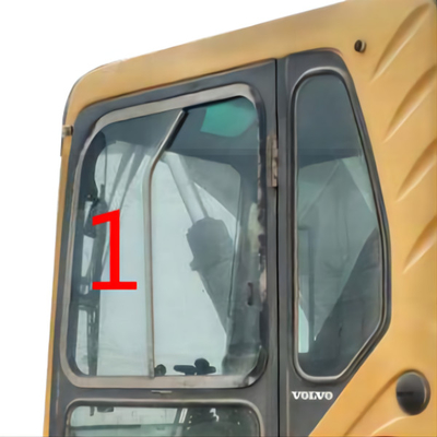 EC240B Excavator VOLVO Kaca Depan Kaca Mesin Konstruksi Kabin Sisi Kiri