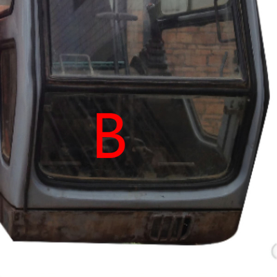 Kaca Depan Putih Kaca Depan Pengganti HITACHI Excavator Window