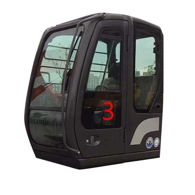 Kaca Excavator HITACHI Tahan Bending Pintu Kiri Tempered Posisi Bawah NO.3