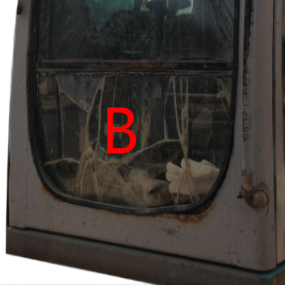 SK-6 SK230-6 SK-8 KOBELCO Penggantian Jendela Excavator Posisi Depan Bawah B