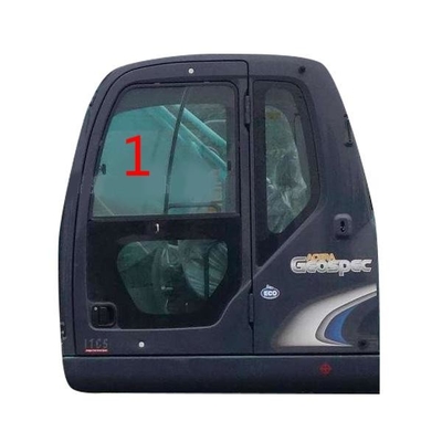 SK-6 SK-8 SK230-6 KOBELCO Kaca Excavator Tempered Posisi Sisi Miring Kiri NO.1