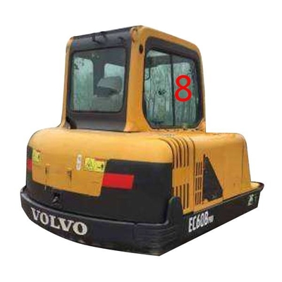 RoHS Volvo Excavator Kaca Depan Sisi Kanan Posisi No.8